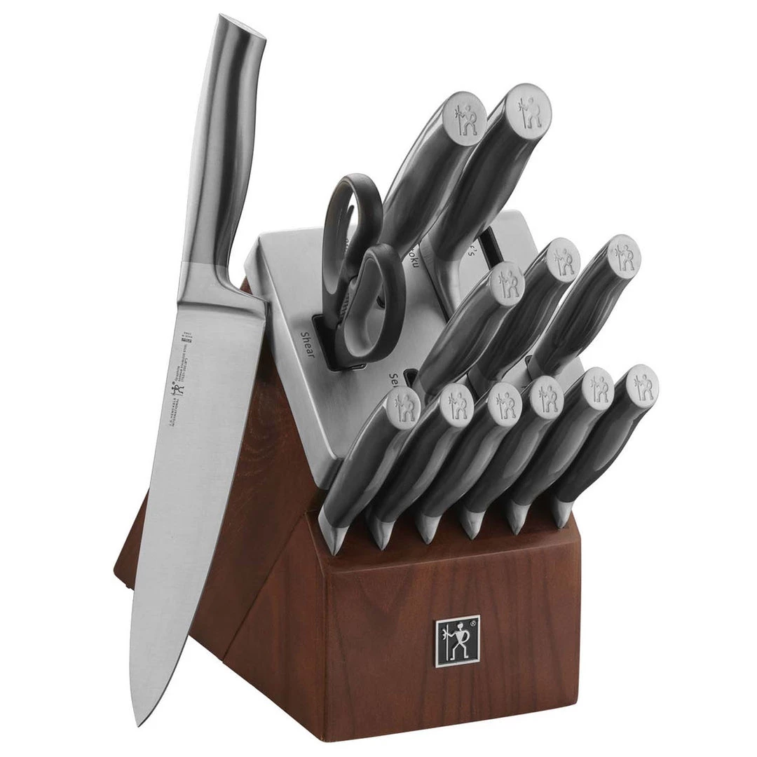 CUTLERY J.A. Henckels International Graphite 14-Piece Self-Sharpening Knife Block Set 3 CUTLERY J.A. Henckels International Graphite 14-Piece Self-Sharpening Knife Block Set