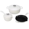 COOKWARE Le Creuset 5 Qt. Signature Braiser - White