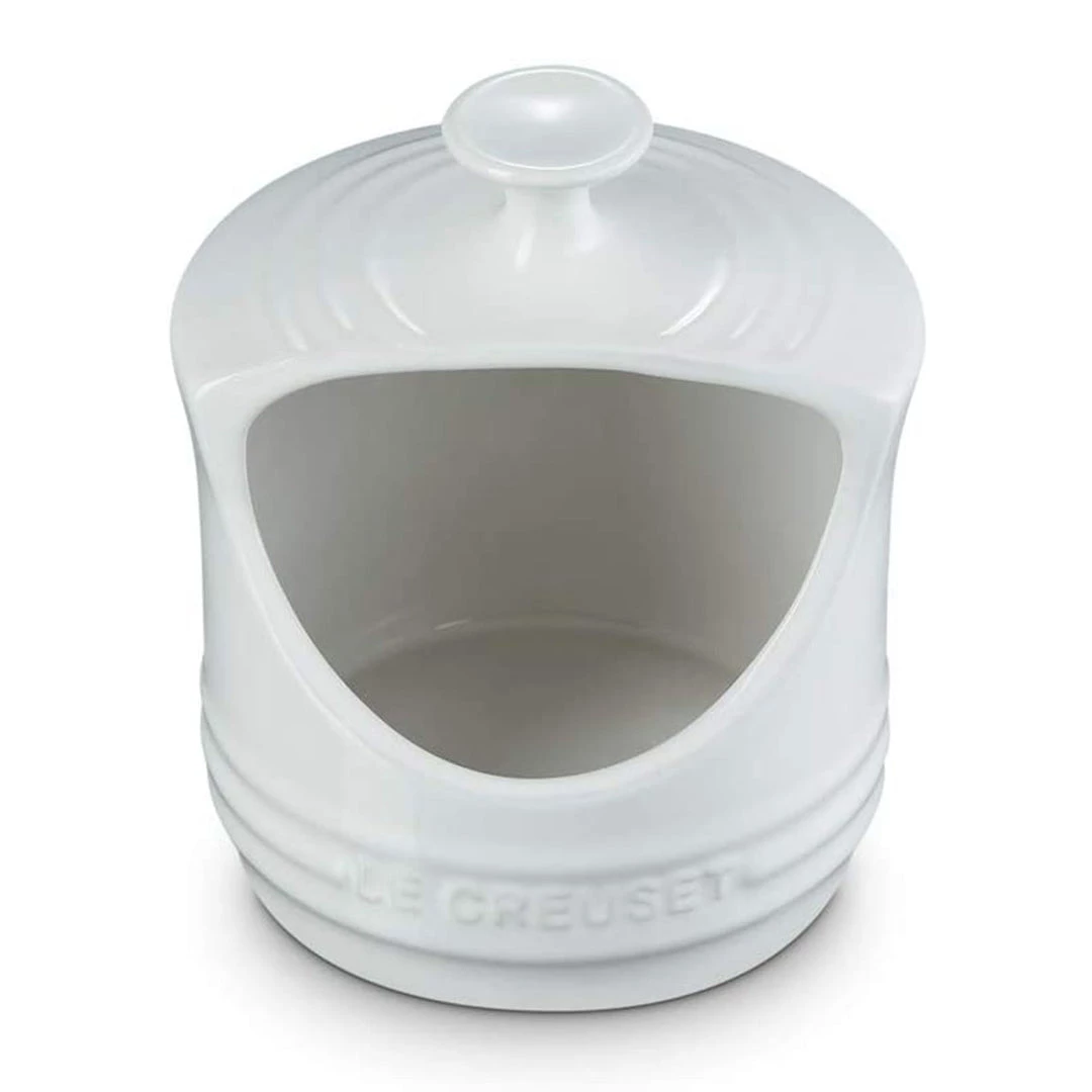Le Creuset 10-Ounce Salt Crock - White COOKS TOOLS 4 Le Creuset 10-Ounce Salt Crock - White COOKS TOOLS