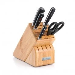 CUTLERY Wusthof Classic 6-Piece Knife Block Set W/Bonus 8'' Cook's Spoon