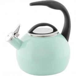 Chantal 2 Qt. Enamel-on-Steel Anniversary Teakettle - Sage Green