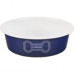Le Creuset 4 Cup Medium Dog Bowl - Dark Blue HOME