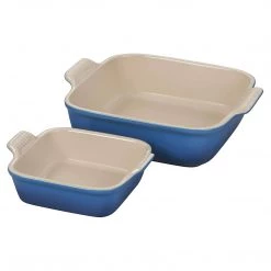 Le Creuset Heritage Set Of 2 Square Dishes - Marseille BAKEWARE