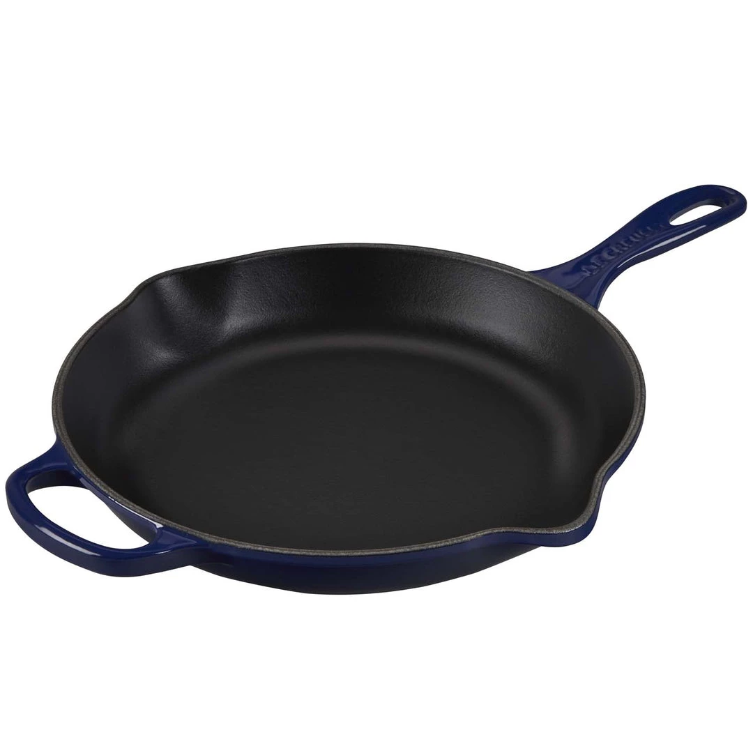 Le Creuset 10.25'' Signature Iron Handle Skillet - Indigo COOKWARE 3 Le Creuset 10.25'' Signature Iron Handle Skillet - Indigo COOKWARE