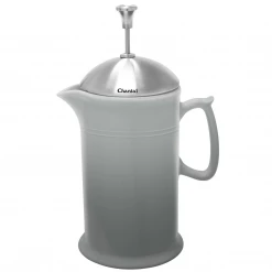 Chantal 28-Ounce Ceramic French Press W/ Ss Plunger - Fade Grey COFFEE & TEA