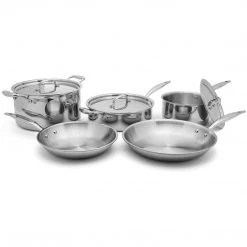 Hammer Stahl Heritage Steel 8 Piece Core Cookware Set - Titanium