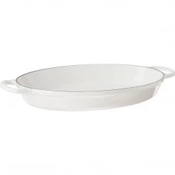 Le Creuset 3 Qt. Signature Oval Baker - White
