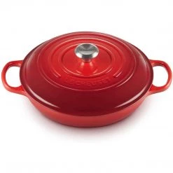 COOKWARE Le Creuset 3.5-Quart Signature Braiser - Cerise