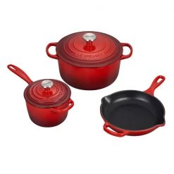 Le Creuset 5-Piece Signature Set - Cerise COOKWARE