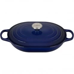 COOKWARE Le Creuset 3.75 Qt. Signature Oval Casserole - Indigo