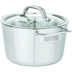 Viking Contemporary 3-Ply 3.4 Qt Soup Pot, Mirror Finish