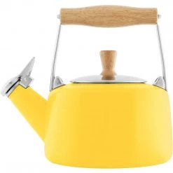 Chantal 1.4 Qt. Enamel-on-Steel Sven Teakettle - Canary Yellow