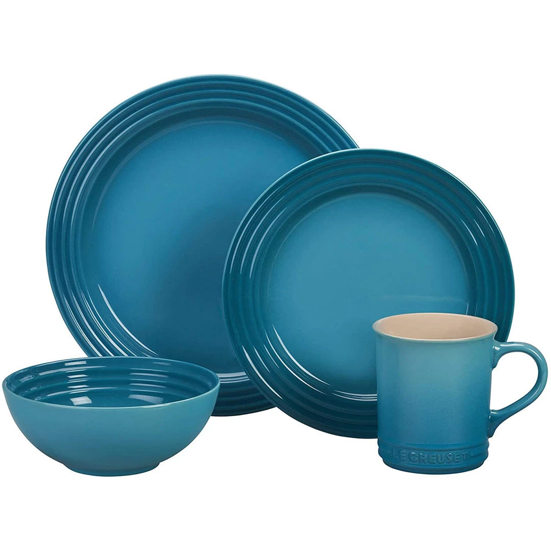 TABLETOP & BAR Le Creuset 16PC Dinnerware Set - Caribbean 3 TABLETOP & BAR Le Creuset 16PC Dinnerware Set - Caribbean