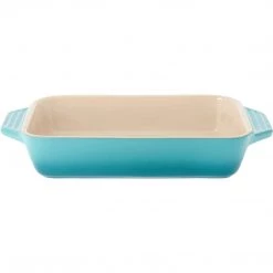 Le Creuset 1.8 Qt. 1.8 Qt. [10.5" X 7"] Rectangular Dish - Caribbean COOKWARE
