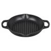 Le Creuset 9.75" Signature Deep Round Grill Pan - Licorice