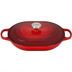 COOKWARE Le Creuset 3.75 Qt. Signature Oval Casserole - Cerise