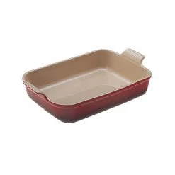 Le Creuset 4 Qt Heritage Rectangular Dish - Cerise