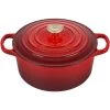 Le Creuset 3.5 Qt. Signature Round Dutch Oven - Cerise With SS Figural Heart Knob COOKWARE