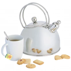 COOKWARE Demeyere Resto 2.6-Quart Stainless Steel Whistling Tea Kettle