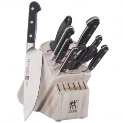 CUTLERY Zwilling J.A. Henckels Pro 10-Piece Knife Block Set - Rustic White