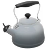 Chantal 1.7-Quart Enamel-On-Steel Lake Grey Teakettle - Fade Grey COOKWARE