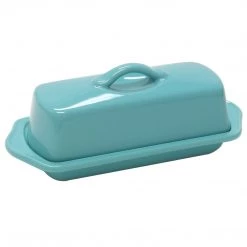 Chantal Full-Size 8.5'' Butter Dish - Aqua Blue SALE SPECIALS