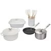 COOKWARE Le Creuset 9-Piece Mixed Material Set - White