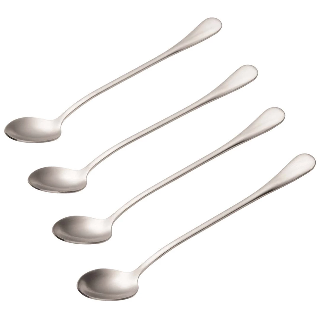 Bonjour 4-Piece Stainless Steel Latte Spoon Set 3 Bonjour 4-Piece Stainless Steel Latte Spoon Set