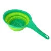 Culina Handheld Collapsible Colander 15" X 7 1/2" GREEN