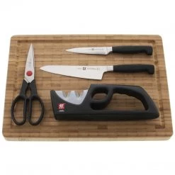Zwilling J.A. Henckels Four Star 5-Piece Knife & Cutting Board Set CUTLERY