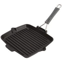 Staub Cast Iron 9.5" Square Folding Grill - Matte Black COOKWARE