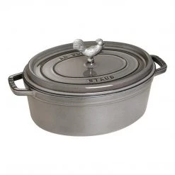 COOKWARE Staub Coq Au Vin Cocotte, Graphite Grey, 4.25 Qt. - Graphite Grey