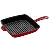 COOKWARE Staub Cast Iron 10" Square Grill Pan - Cherry