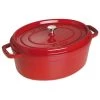COOKWARE Staub Cast Iron 7-Quart Oval Cocotte - Cherry