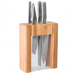 Global Classic 5-Piece Teikoku Knife Block Set CUTLERY