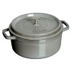 Staub Cast Iron 13.25-Quart Round Cocotte - Graphite Grey