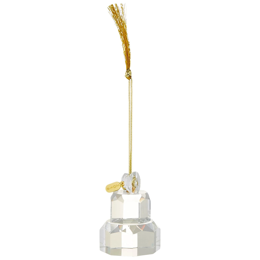COOKWARE Lenox Our First Christmas Cake Crystal Ornament 3 COOKWARE Lenox Our First Christmas Cake Crystal Ornament