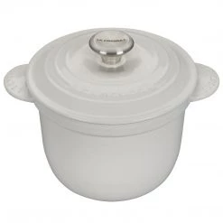 Le Creuset Cast Iron 2.25-Quart Rice Pot - White COOKWARE