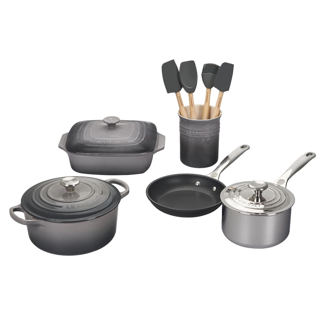 Le Creuset 12-Piece Mixed Material Set - Oyster 3 Le Creuset 12-Piece Mixed Material Set - Oyster