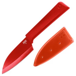 Kuhn Rikon Colori + Santoku Knife, Small - Red
