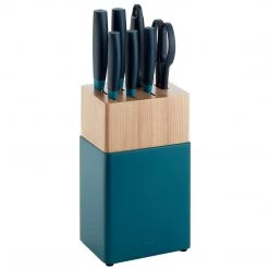 CUTLERY Zwilling J.A. Henckels Now S 8-Piece Knife Block Set - Blueberry Blue