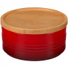 COOKWARE Le Creuset 23-Ounce Stoneware Canister With Wood Lid - Cerise
