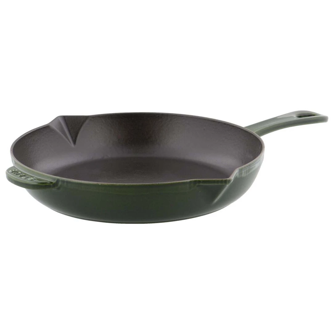 COOKWARE Staub Cast Iron 10'' Fry Pan - Basil 3 COOKWARE Staub Cast Iron 10'' Fry Pan - Basil