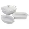 BAKEWARE Staub Ceramics 4-Piece Baking Dish Set, White