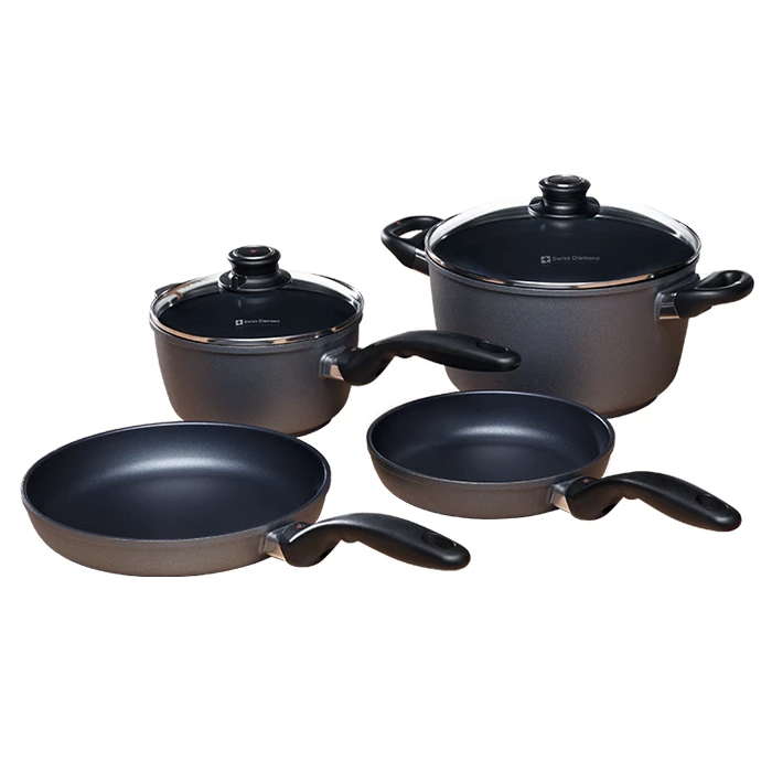 Swiss Diamond 6-Piece Set: Newlywed Kitchen Kit COOKWARE 3 Swiss Diamond 6-Piece Set: Newlywed Kitchen Kit COOKWARE