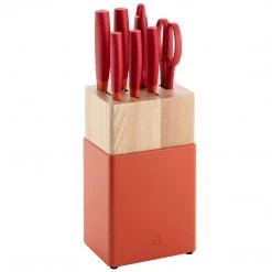 Zwilling J.A. Henckels Now S 8-Piece Knife Block Set - Grenada Orange CUTLERY