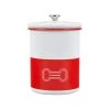 Le Creuset 4.25 Qt. Treat Jar With Stainless Steel Knob - Red