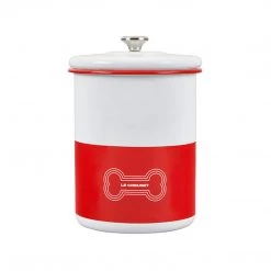Le Creuset 4.25 Qt. Treat Jar With Stainless Steel Knob - Red