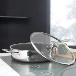 Chantal 5 Qt. Saute Skillet W/ Fusion Ti® Nonstick Ceramic Coating And Glass Lid