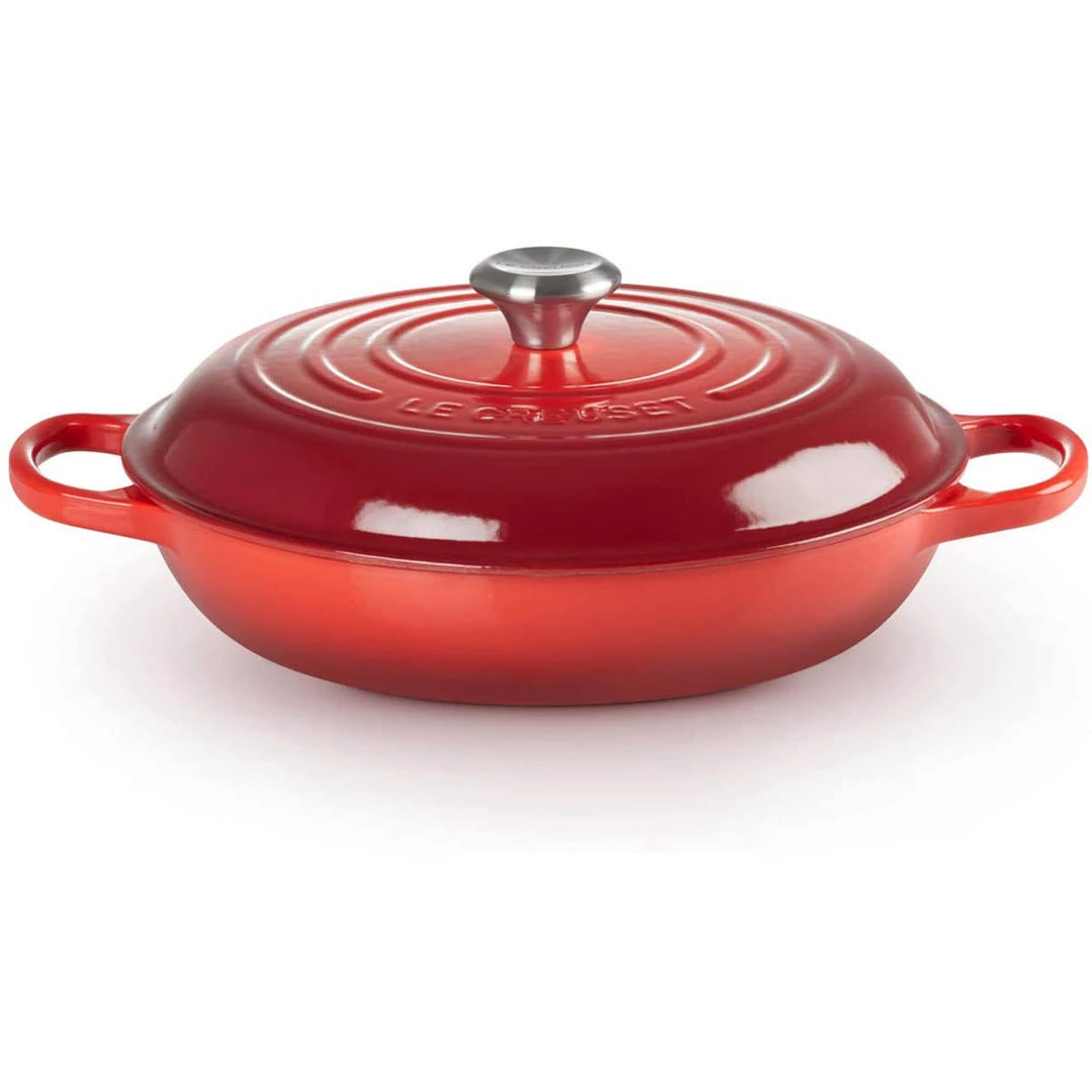 COOKWARE Le Creuset 3.5-Quart Signature Braiser - Cerise 4 COOKWARE Le Creuset 3.5-Quart Signature Braiser - Cerise